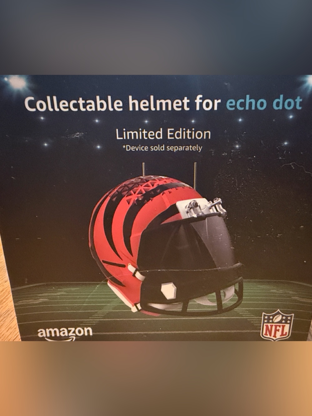 Echo Dot Collectable Helmet limited edition Cincinnati bengals nfl for echo dot